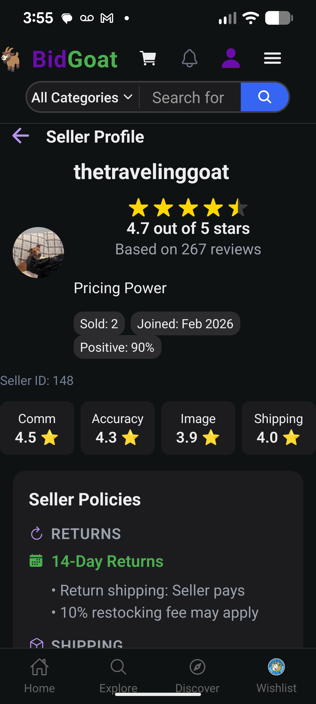 Seller Profile